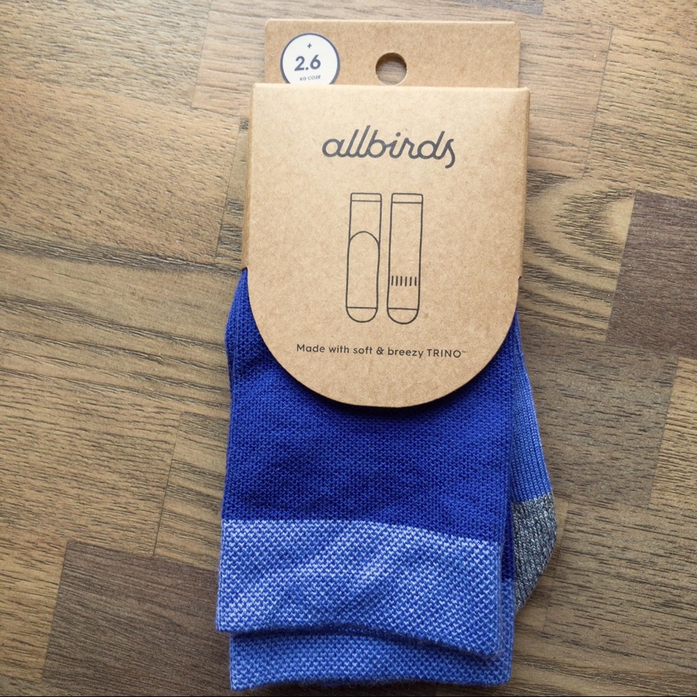 Allbird unisex trino socks size medium